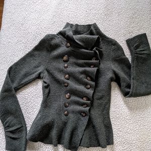 Gro Abrahamsson Anthropologie green wool sweater